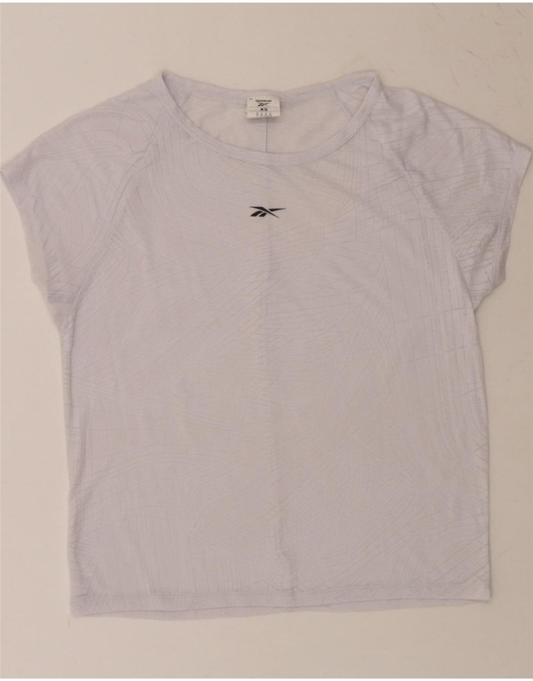 REEBOK Womens T-Shirt Top UK 4/6 XS White Polyester Vintage Reebok and Second-Hand Reebok from Messina Hembry 