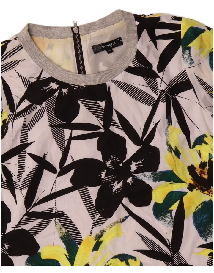 WHISTLE Womens Shift Dress UK 12 Medium Multicoloured Floral Polyester