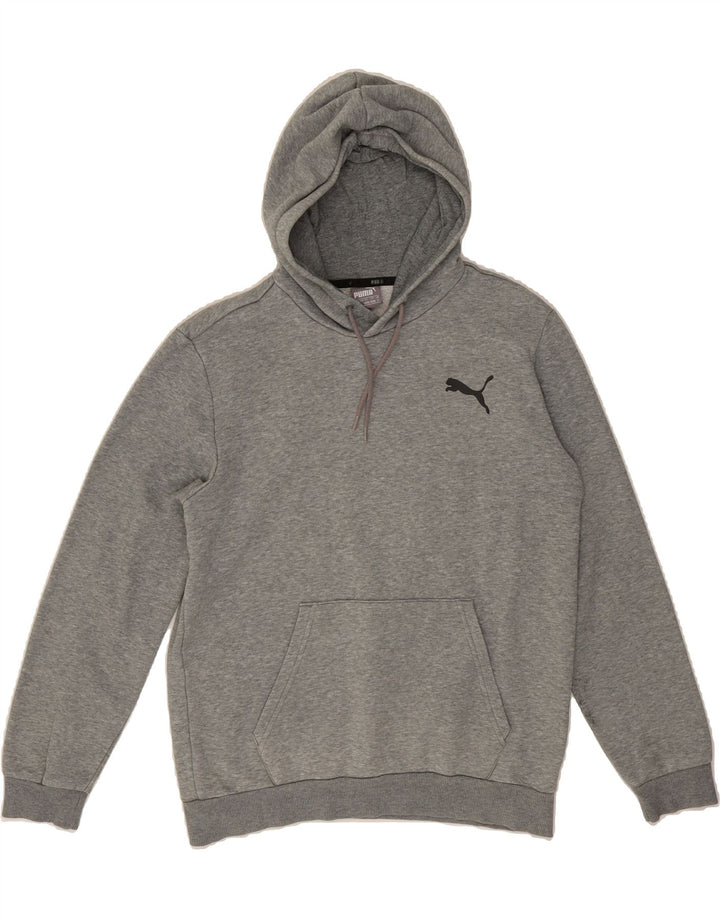 PUMA Mens Hoodie Jumper Small Grey Cotton Vintage Puma and Second-Hand Puma from Messina Hembry 