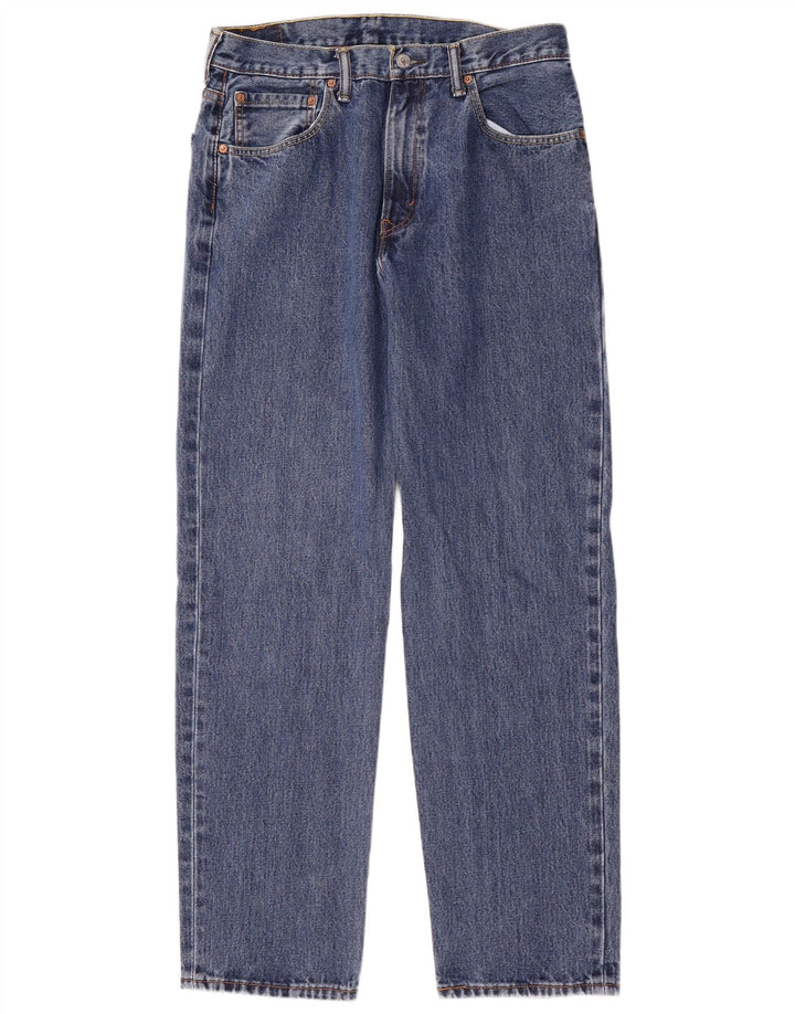 LEVI'S Mens 550 Relaxed Fit Straight Jeans W34 L34 Blue Cotton