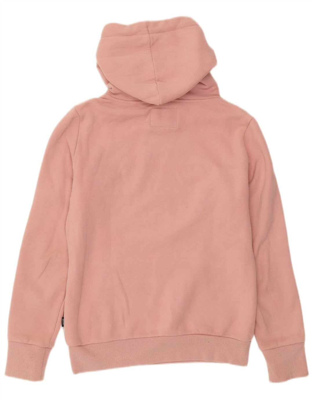 SUPERDRY Womens Graphic Hoodie Jumper UK 8 Small Pink Cotton