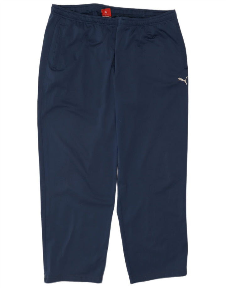 Puma Mens Tracksuit Trousers 2XL  Navy Blue Polyester