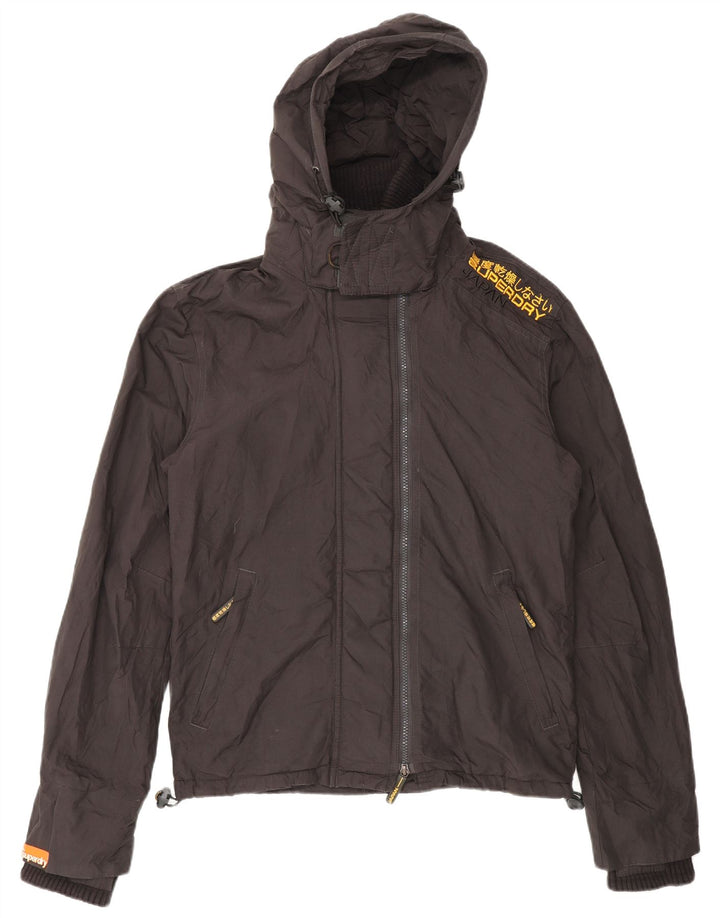 Superdry Mens Windcheater Graphic Windbreaker Jacket UK 36 Small Black