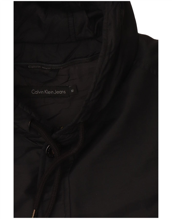 Calvin Klein Mens Hooded Padded Jacket UK 38 Medium Black