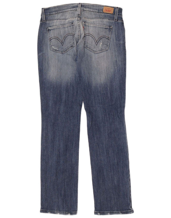 Levi's Womens 524 Super Low Straight Jeans US 9 Medium W30 L30 Blue Cotton