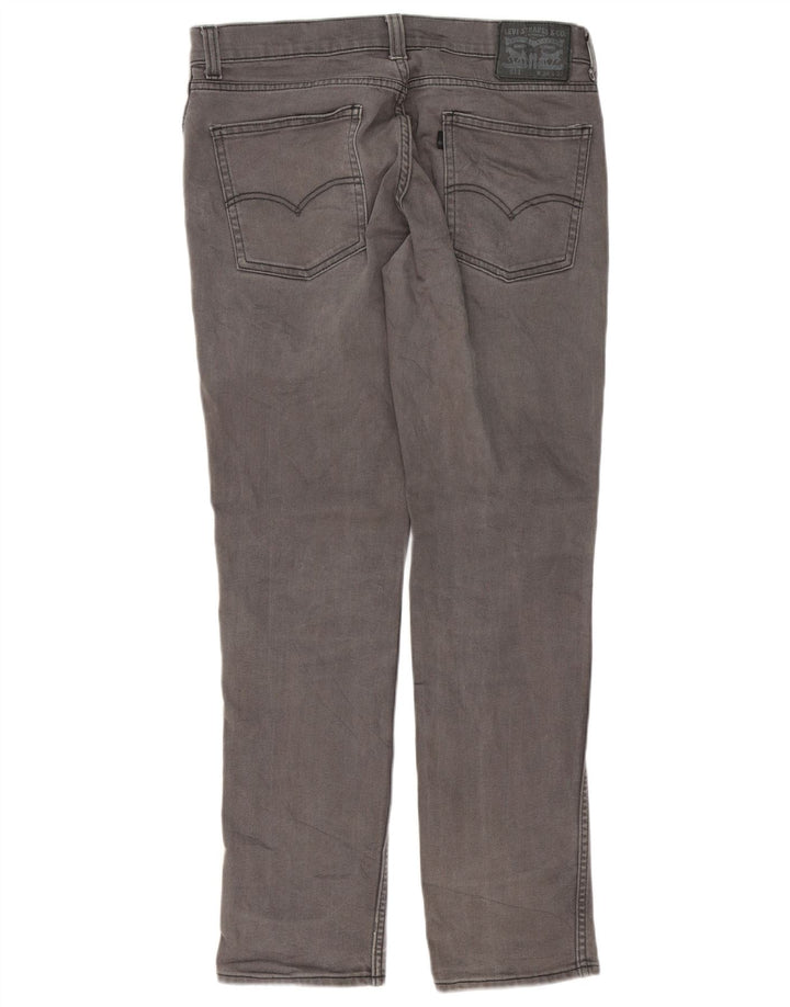 Levi's Mens 511 Slim Jeans W34 L32 Grey Cotton