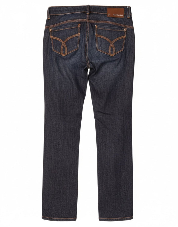 Calvin Klein Womens Slim Jeans W30 L33 Navy Blue