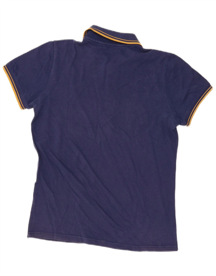 Kappa Mens Polo Shirt Medium Navy Blue Cotton