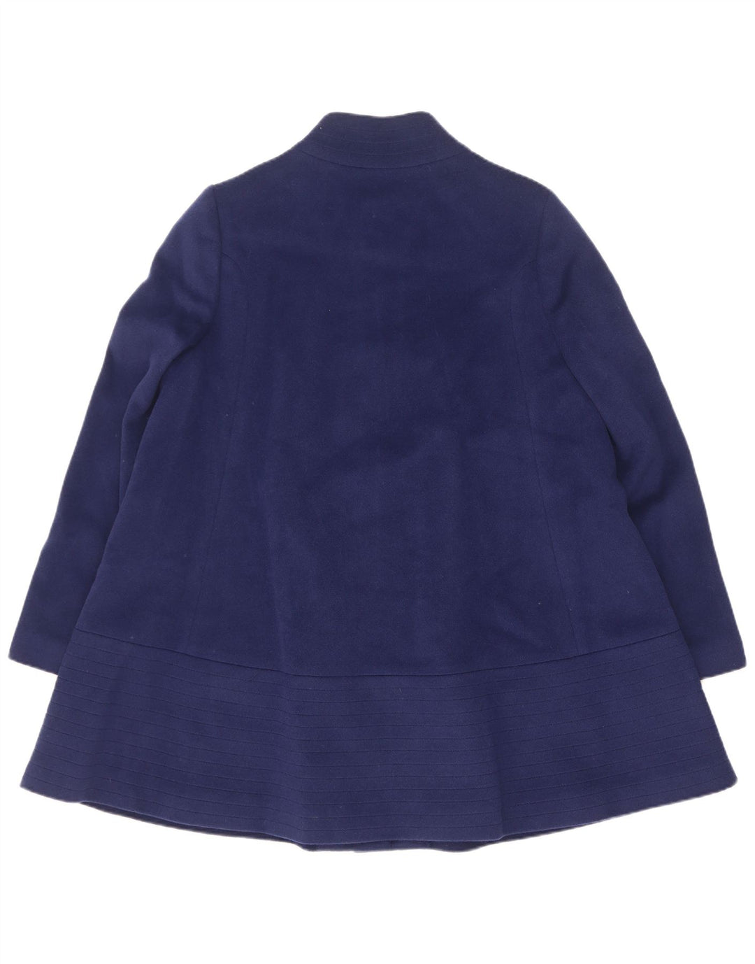 Weill Womens Loose Fit Overcoat EU 40 Medium Navy Blue Wool