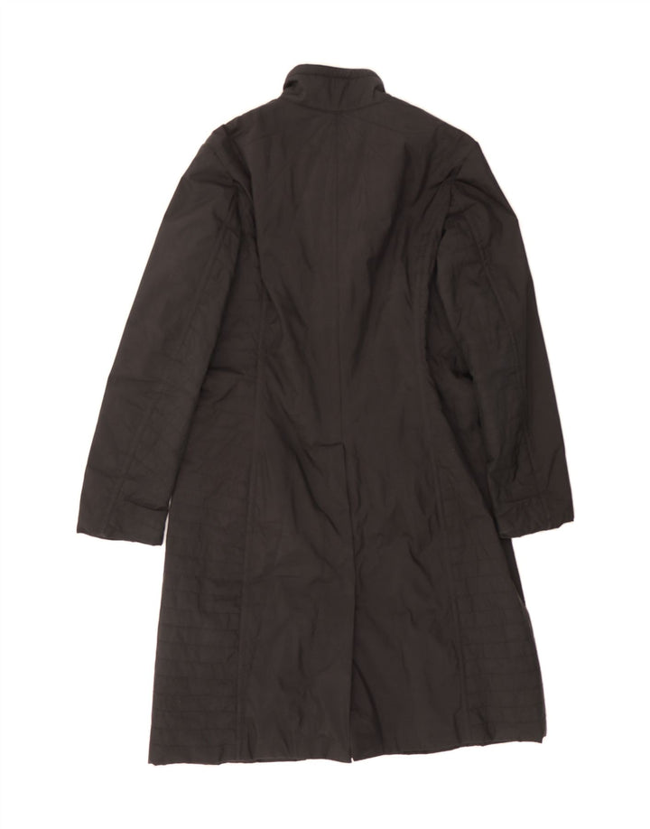 CALVIN KLEIN JEANS Womens Overcoat UK 14 Medium Black Polyester Vintage Calvin Klein Jeans and Second-Hand Calvin Klein Jeans from Messina Hembry 