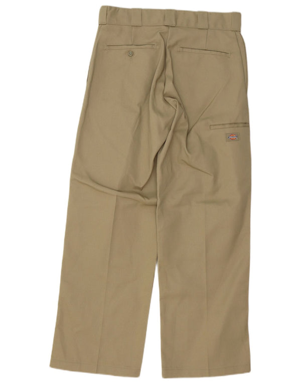DICKIES Mens Loose Fit Cargo Trousers W30 L30 Beige Polyester