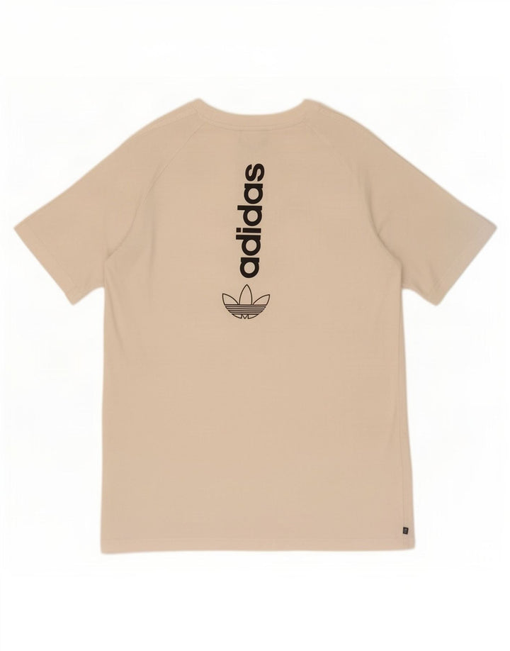 Adidas Mens Graphic T-Shirt Top Medium White