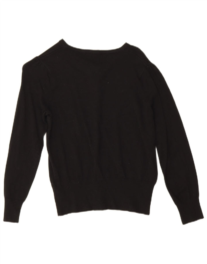 Marks & Spencer Womens Cardigan Sweater UK 12 Medium Black Viscose
