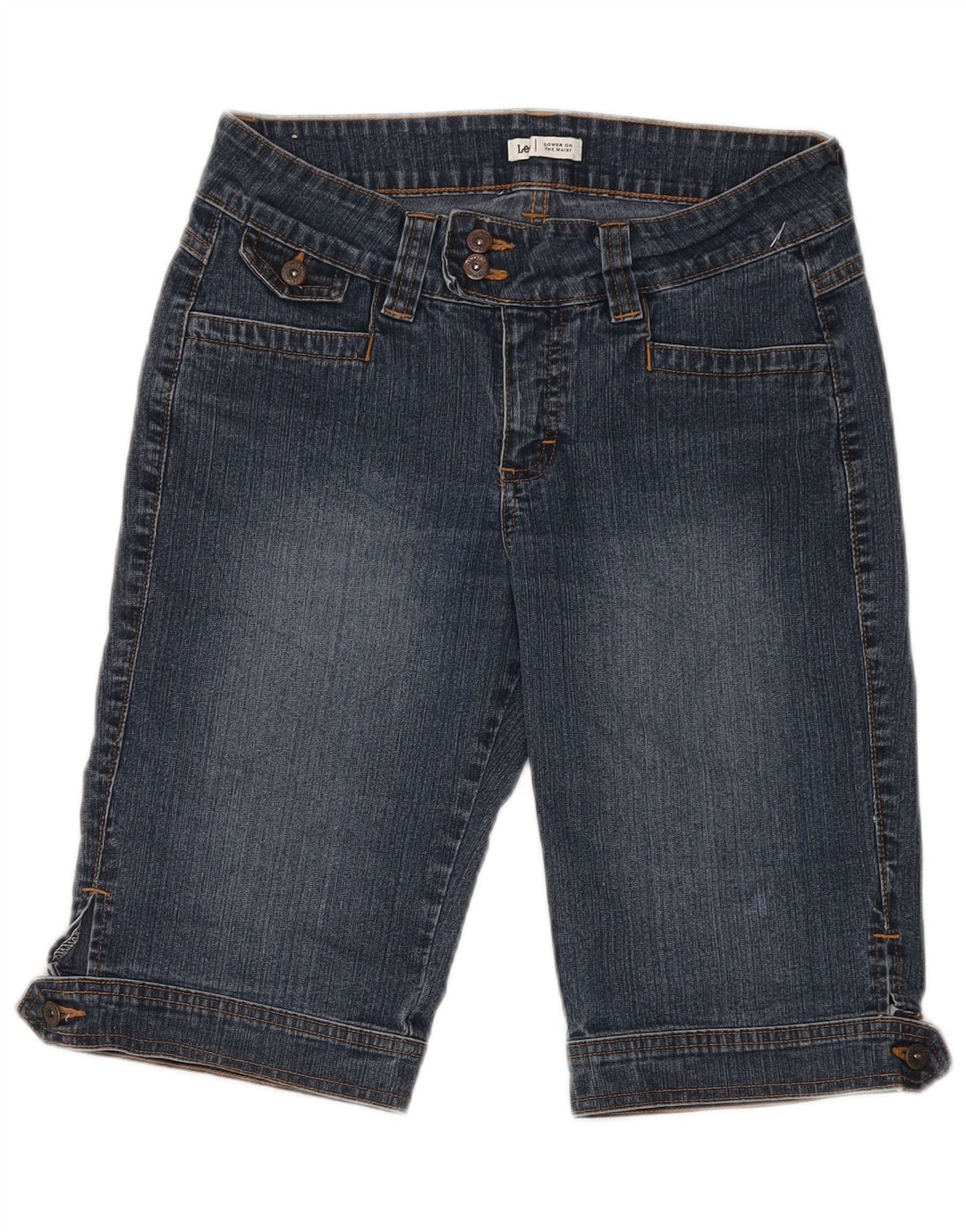 Lee Womens Denim Shorts US 6 Medium W28 Blue Cotton