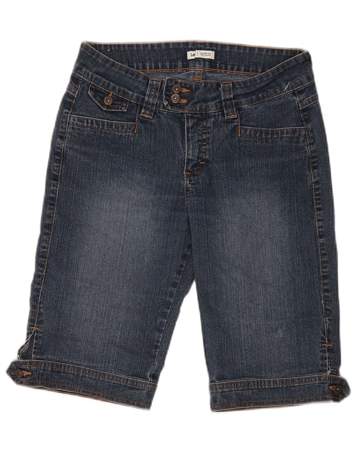 Lee Womens Denim Shorts US 6 Medium W28 Blue Cotton
