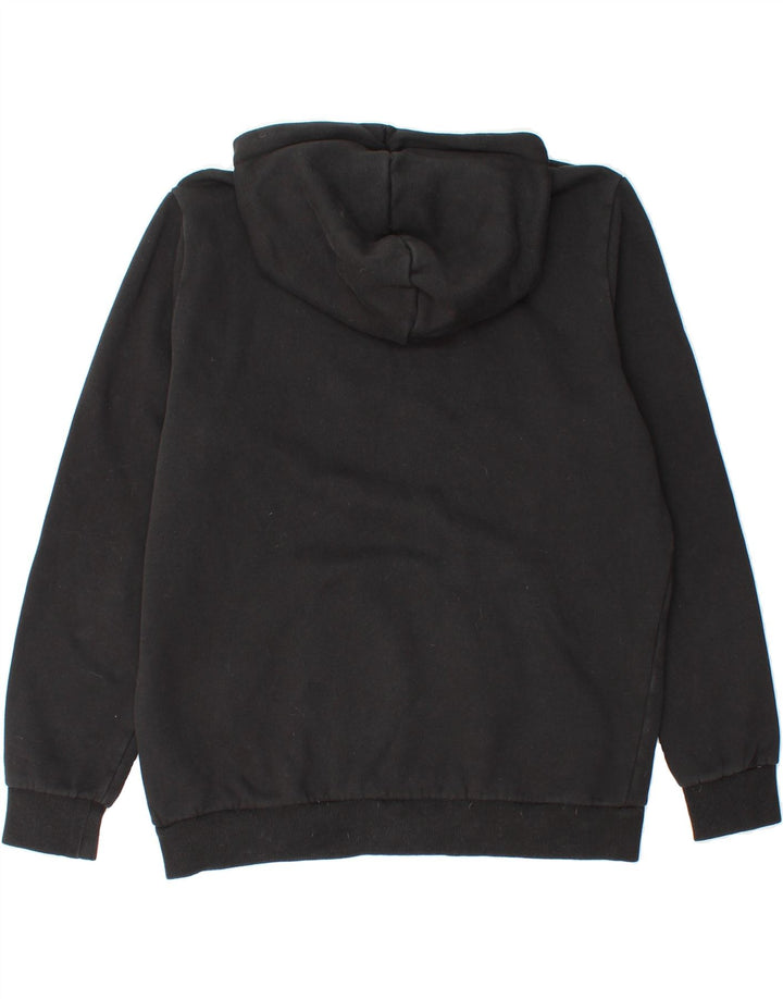 PUMA Mens Graphic Hoodie Jumper Medium Black Cotton Vintage Puma and Second-Hand Puma from Messina Hembry 