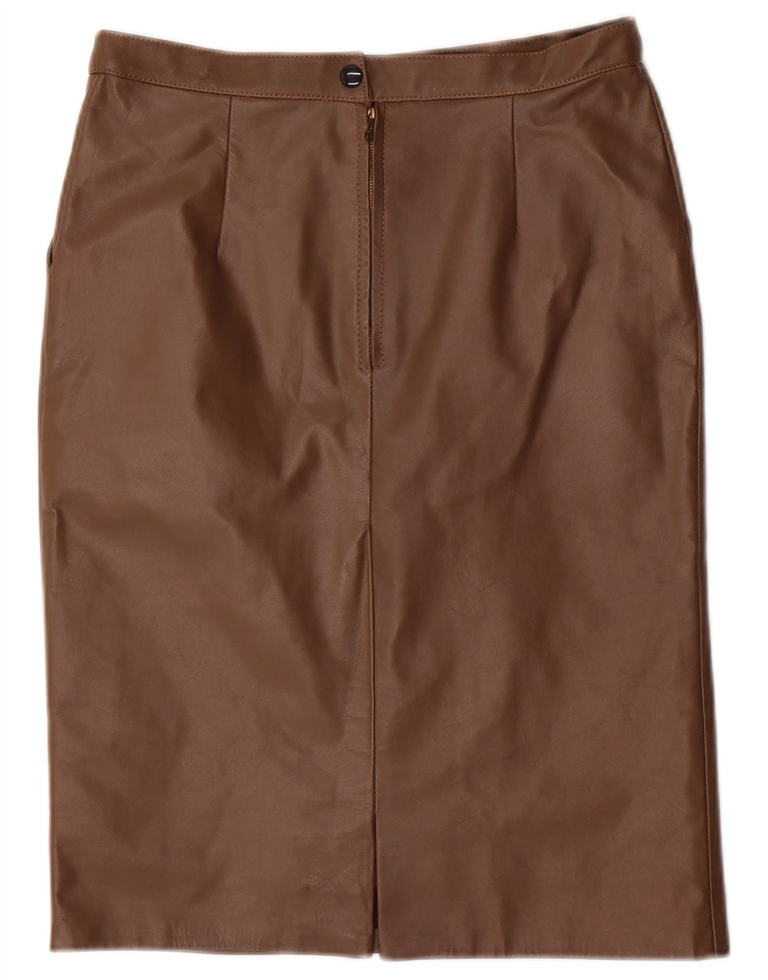VINTAGE Womens Midi Pencil Skirt W28 Medium  Brown