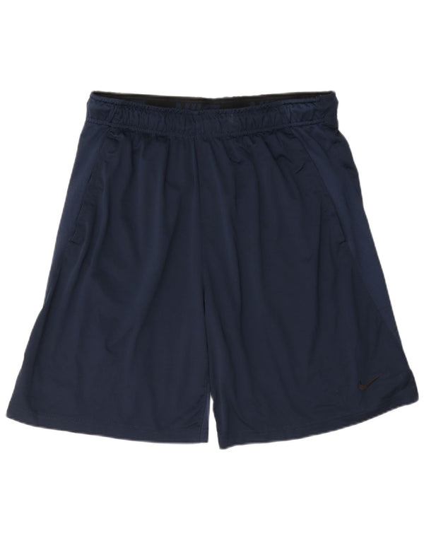 Nike Mens Dri Fit Sport Shorts Large Navy Blue Polyester