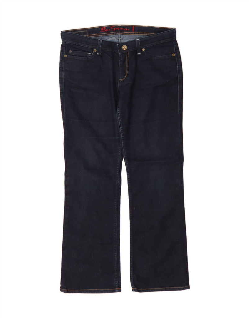 BEN SHERMAN Womens Straight Jeans W32 L30 Navy Blue Cotton Vintage Ben Sherman and Second-Hand Ben Sherman from Messina Hembry 