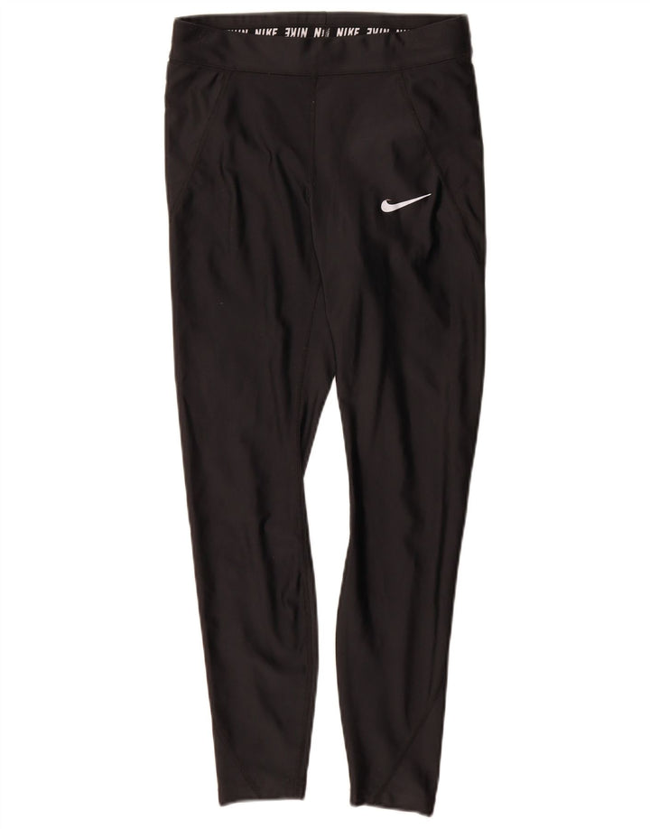 Nike Womens Dri Fit Leggings UK 8 Small  Black Polyester