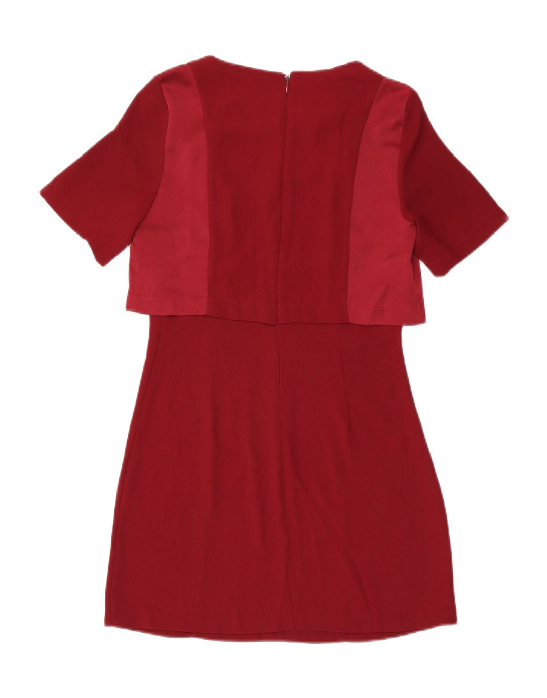 Topshop Womens Shift Dress UK 10 Small Red Polyester