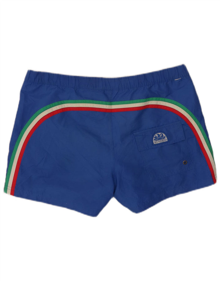 Sundek Mens Swimming Shorts Large Blue Polyester