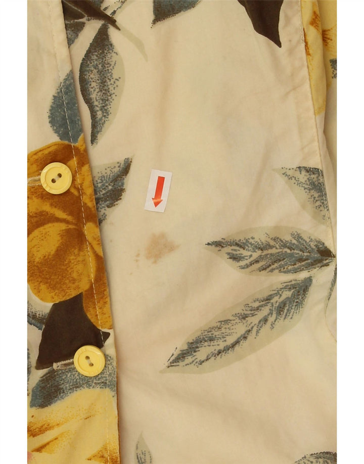 DELIA FERRARI Womens 5 Button Blazer Jacket IT 42 Medium Yellow Floral Vintage Delia Ferrari and Second-Hand Delia Ferrari from Messina Hembry 