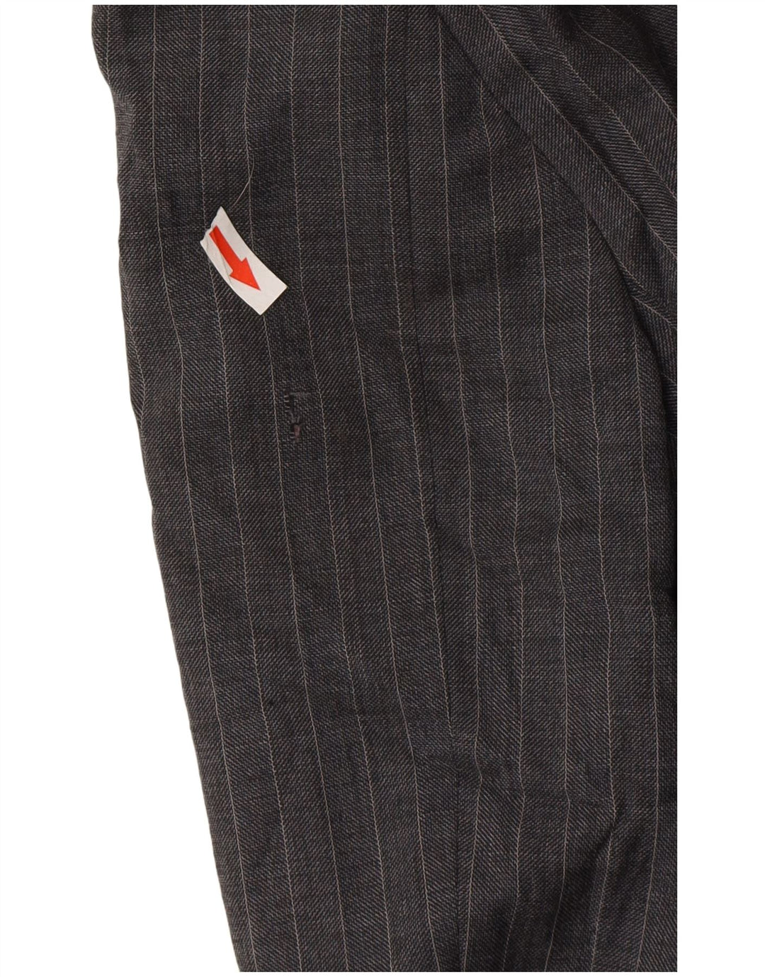 Marks & Spencer Mens 2 Button Blazer Jacket UK 44 XL Grey Pinstripe Wool