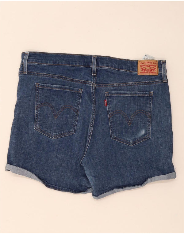 Levi's Womens Distressed Denim Shorts W32 Large Blue Cotton