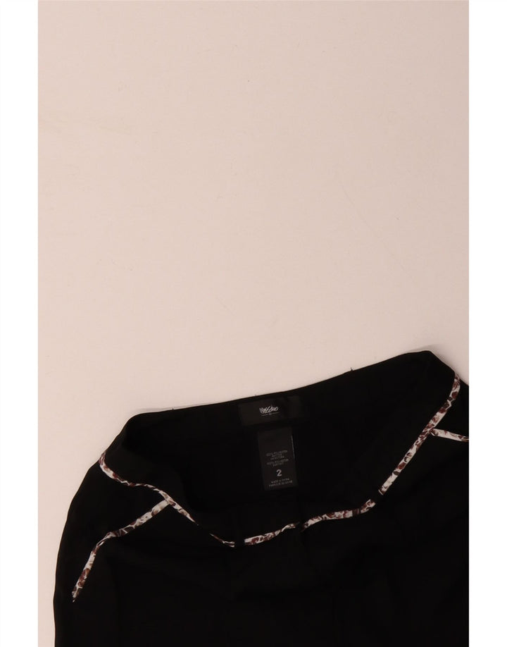 MOSSIMO Womens Chino Shorts US 2 XS W28 Black Polyester