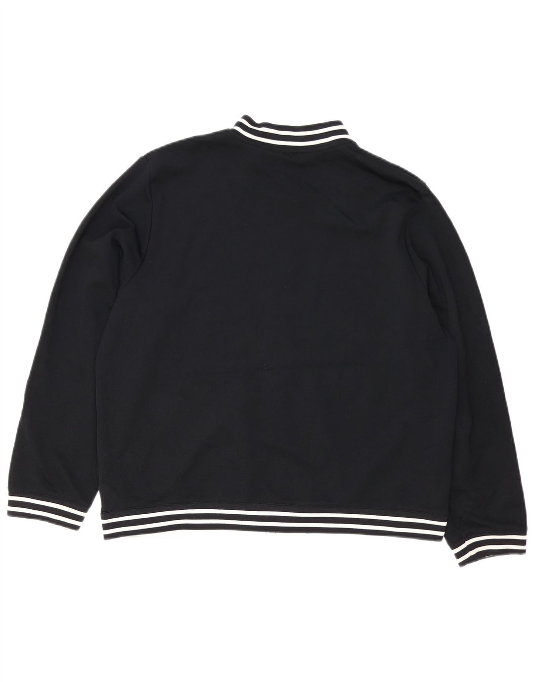 Izod Womens Tracksuit Top Jacket UK 18 XL Black Polyester