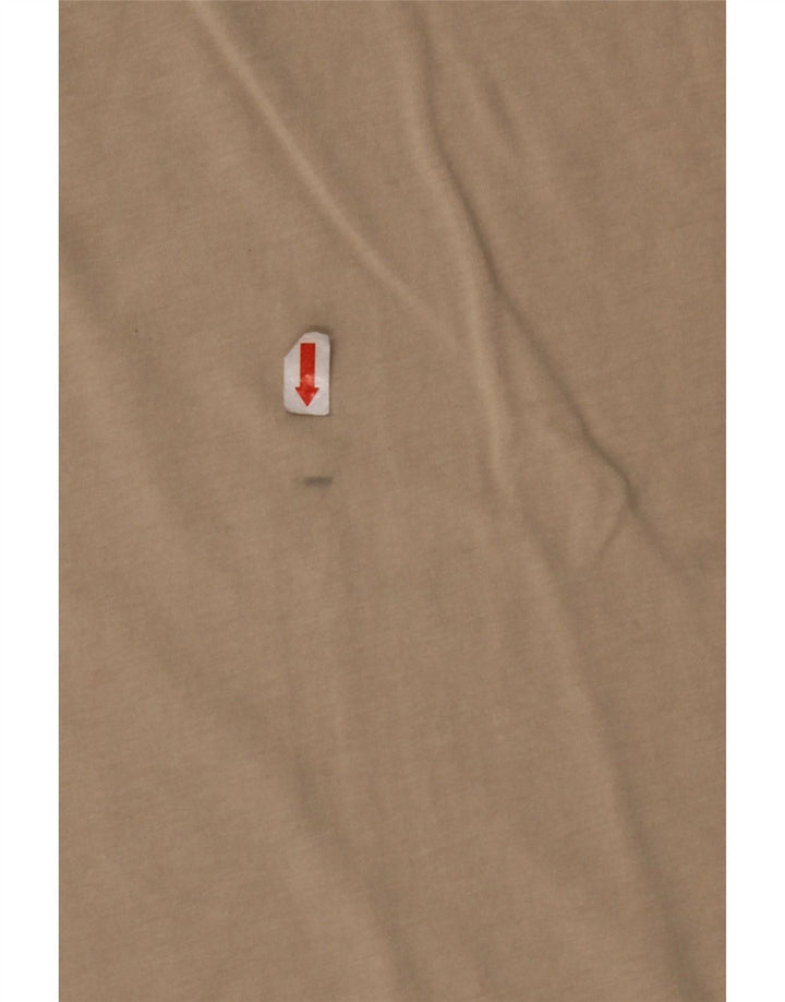 PUMA Womens T-Shirt Top UK 10 Small Beige Cotton