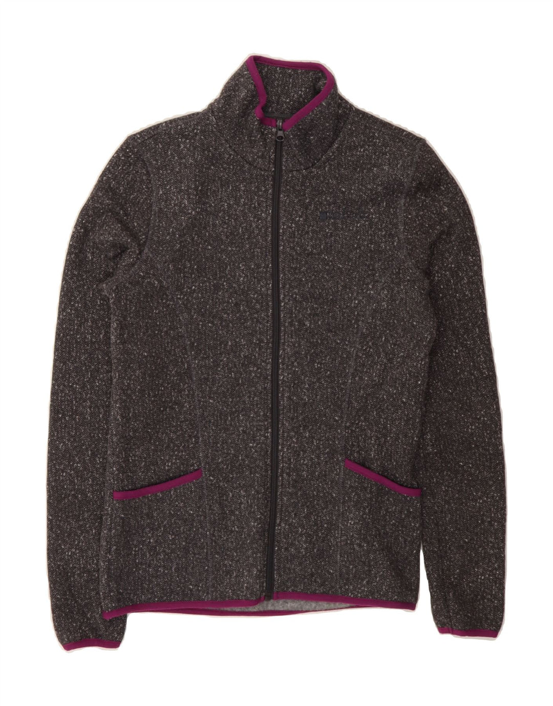 MOUNTAIN WAREHOUSE Womens Tracksuit Top Jacket UK 12 Medium Grey Flecked Vintage Mountain Warehouse and Second-Hand Mountain Warehouse from Messina Hembry 