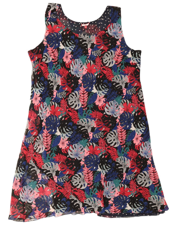 Joe Browns Womens Sleeveless A-Line Dress UK 20 2XL Multicoloured Floral