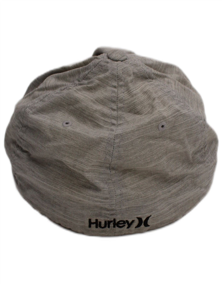 Hurley Mens Flex Fit Graphic Baseball Cap Large/XL Grey Polyester