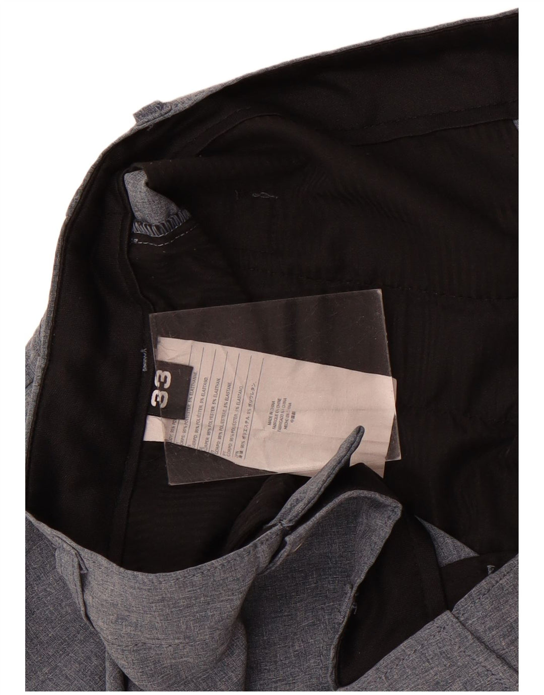 Volcom Mens Cargo Shorts W33 Medium Navy Blue Polyester