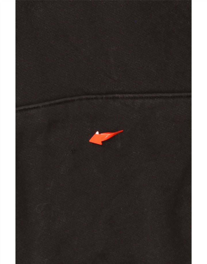 TOMMY HILFIGER Mens Hoodie Jumper XL Black Cotton