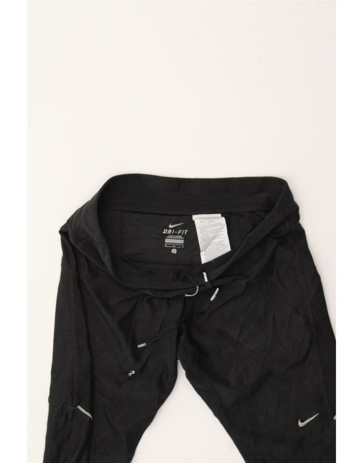 NIKE Womens Dri Fit Capri Leggings UK 12 Medium  Black Polyester Vintage Nike and Second-Hand Nike from Messina Hembry 