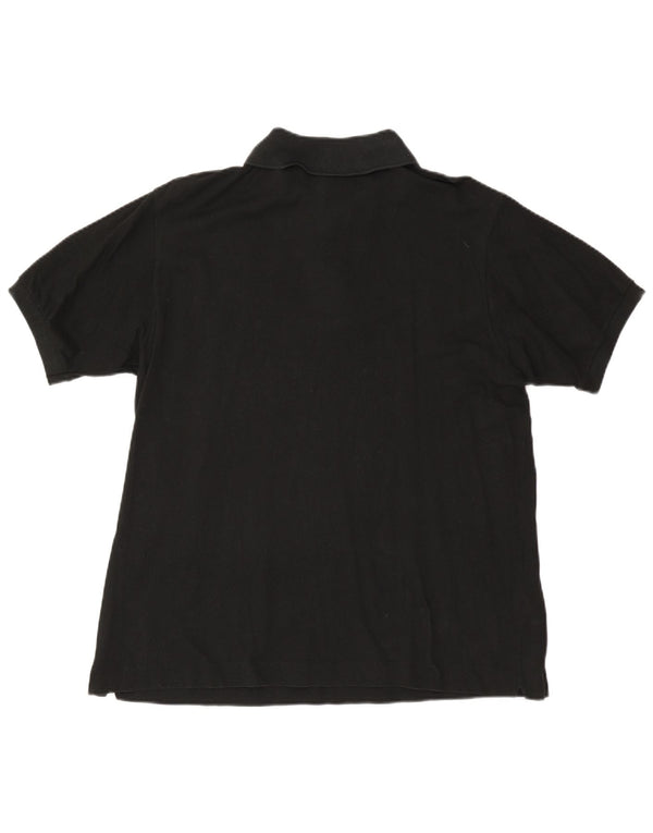 LACOSTE Mens Polo Shirt Size 6 XL Black Cotton