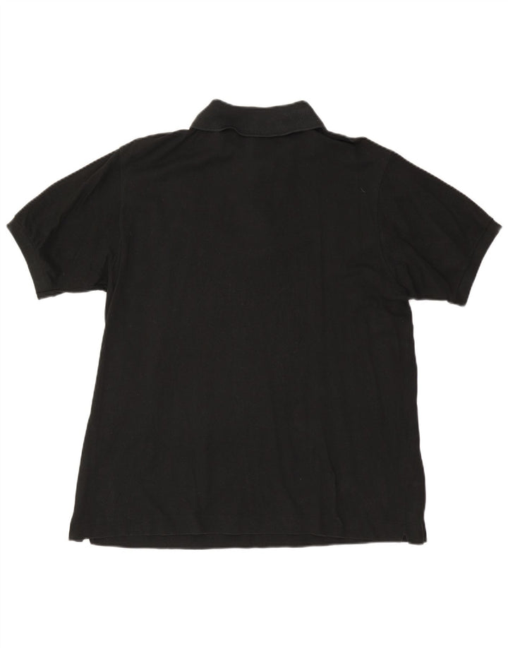 LACOSTE Mens Polo Shirt Size 6 XL Black Cotton