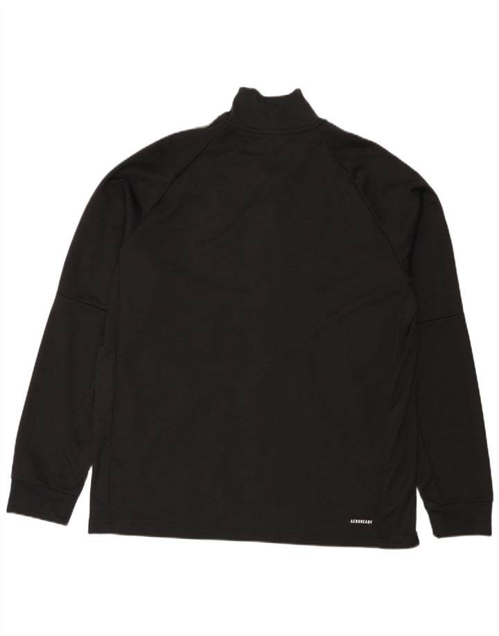 Adidas Mens Aeroready Tracksuit Top Jacket XL Black Polyester