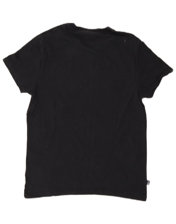 Superdry Mens T-Shirt Top Medium Black Cotton