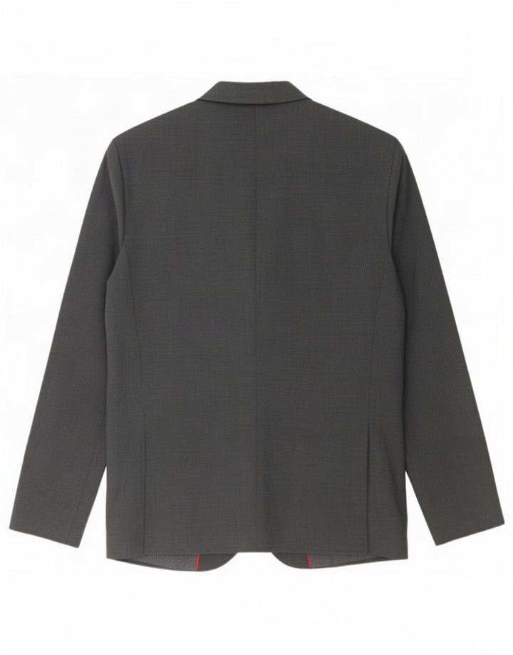 Marks & Spencer Mens 2 Button Blazer Jacket UK 42 Large Grey Wool