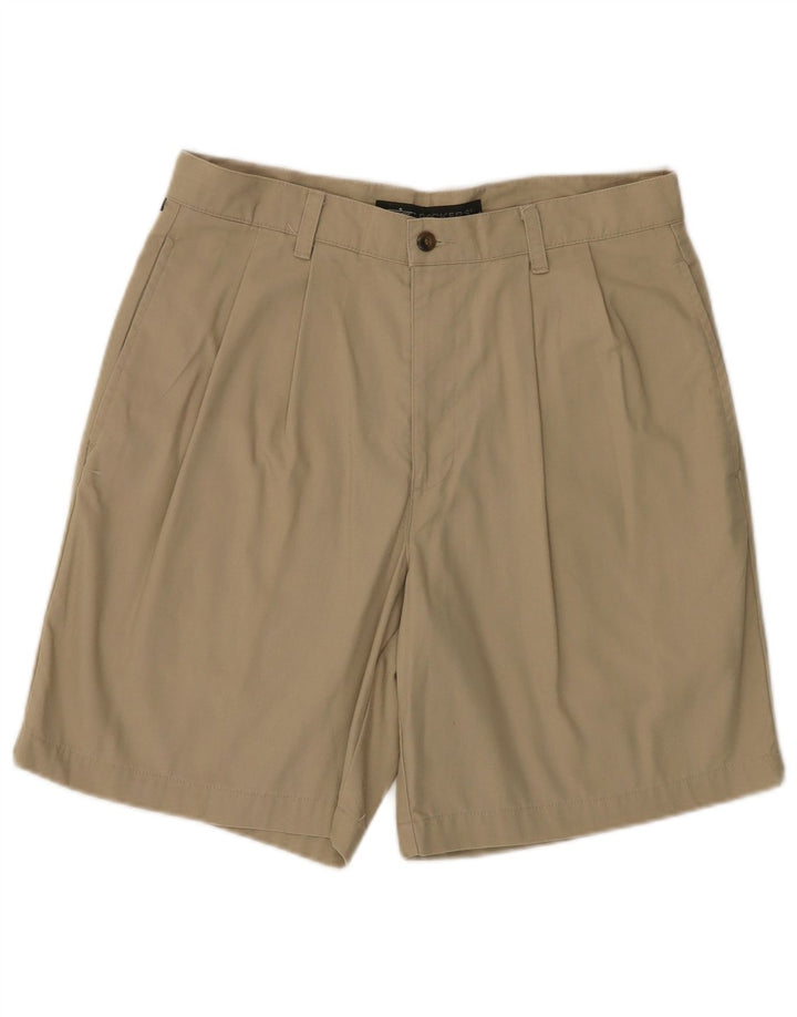 DOCKERS Mens Pegged Chino Shorts W33 Medium Beige Cotton