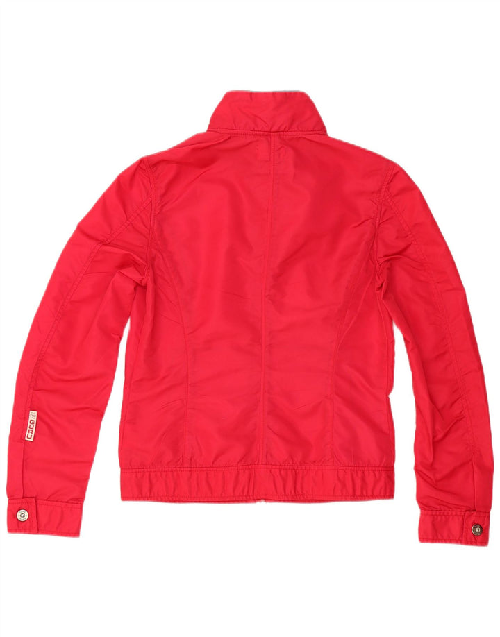 GURU Womens Bomber Jacket UK 12 Medium Red Nylon