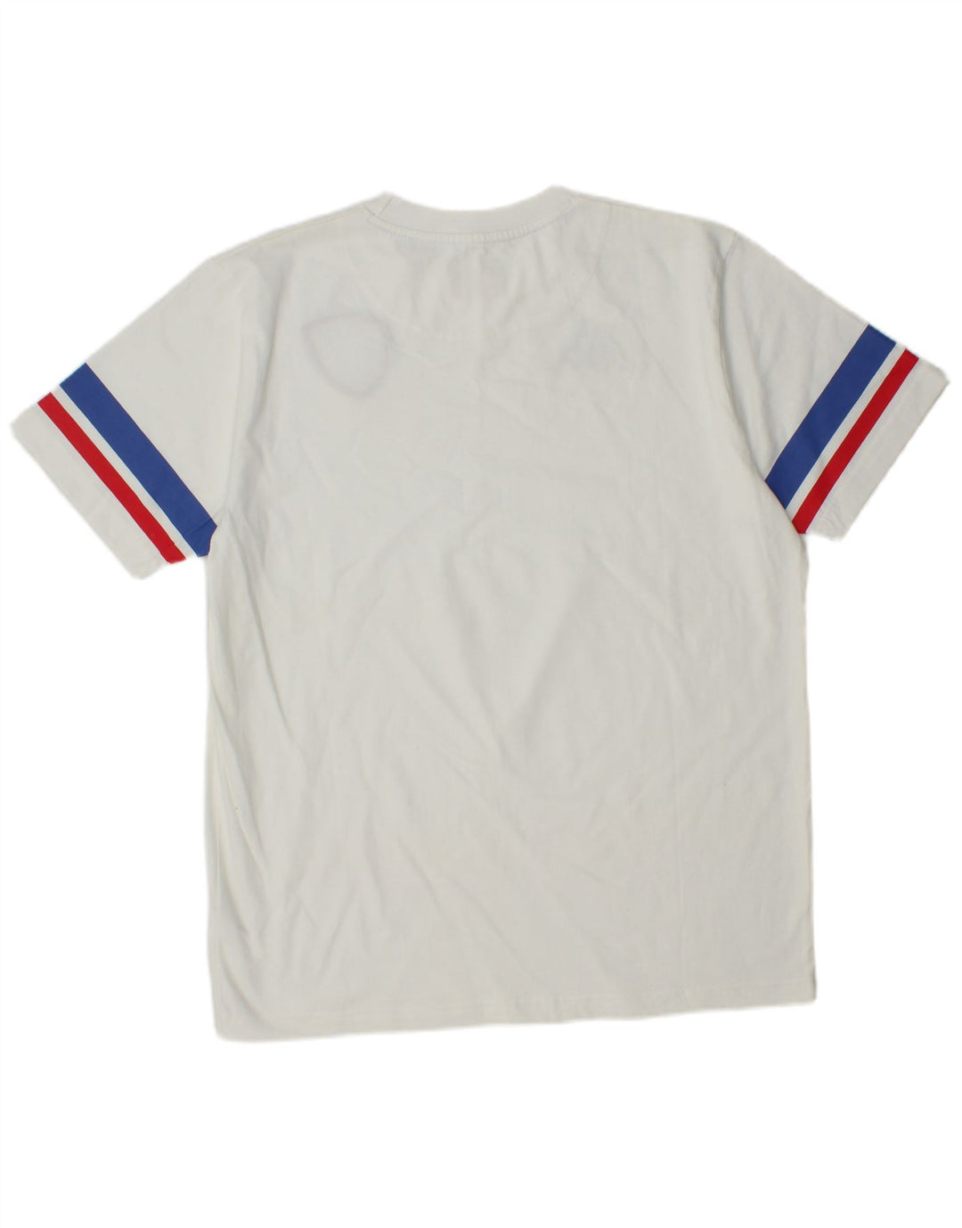 Kappa Mens T-Shirt Top Large White Colourblock Cotton