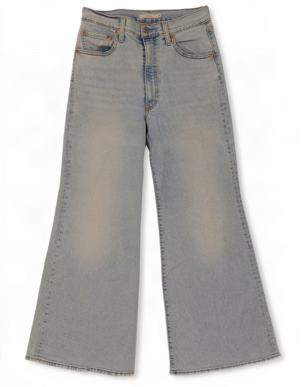 Levi's Womens Ribcage Bell High Rise Flared Jeans W30 L30 Blue