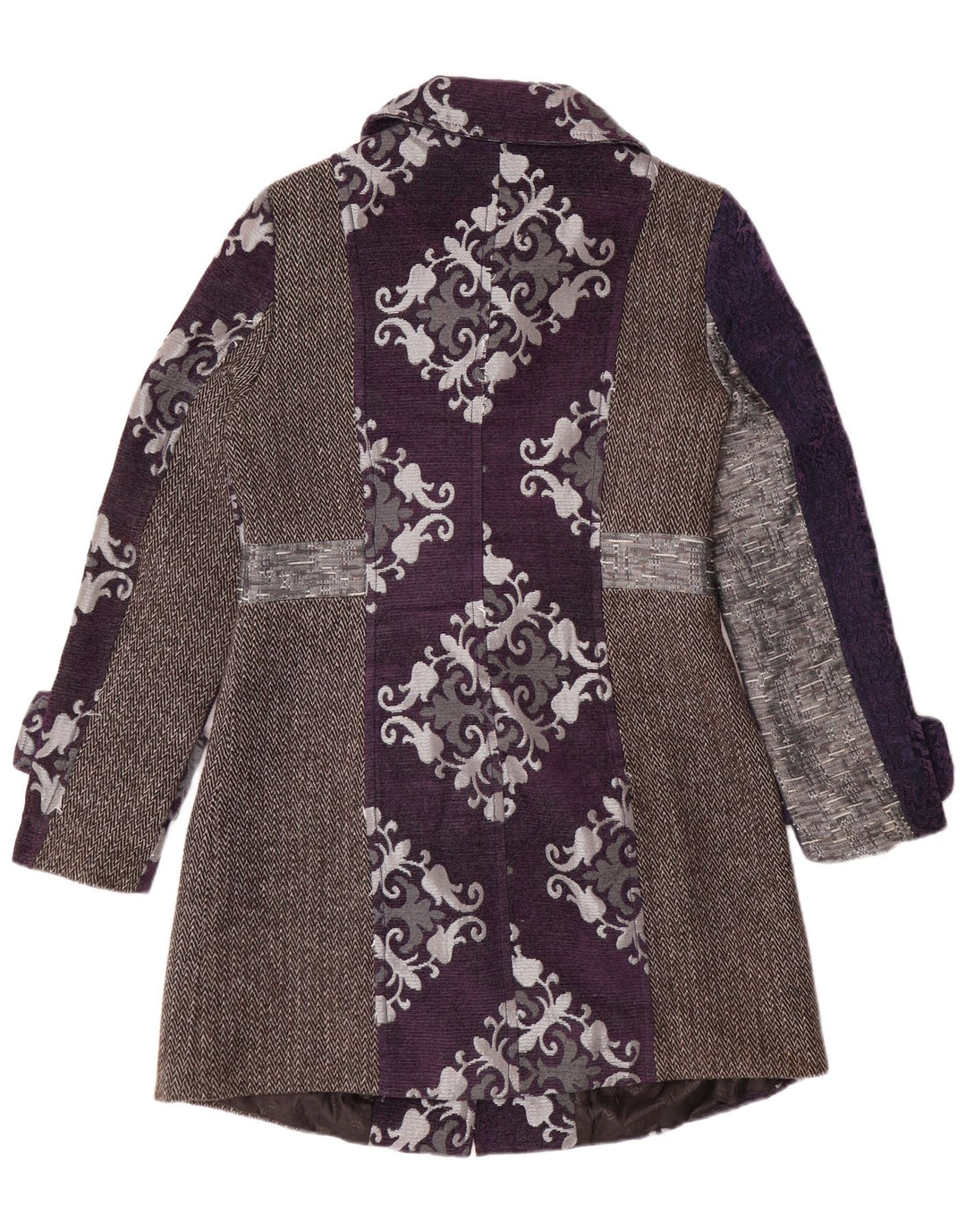JOE BROWNS Womens Overcoat UK 12 Medium Purple Floral Classic