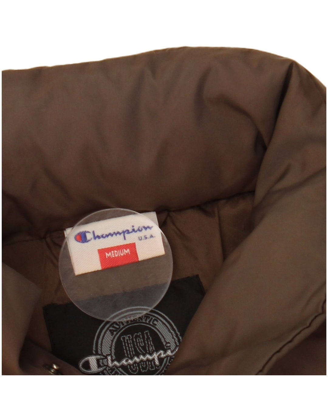 CHAMPION Mens Padded Jacket UK 38 Medium Brown