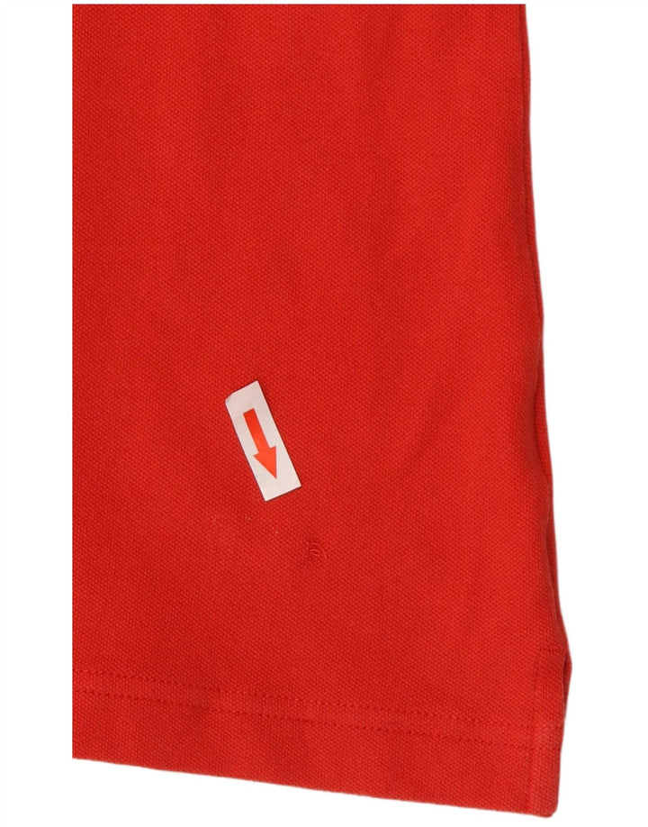 Champion Womens Sleeveless Polo Shirt UK 12 Medium Red